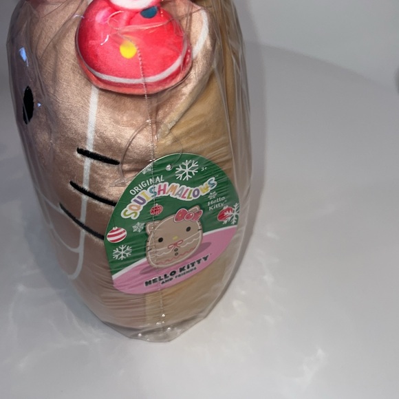 🎄🩷NWT SQUISHMALLOWS 8” HELLO KITTY GINGERBREAD OFFICIAL CHRISTMAS PLUSH - Picture 10 of 12